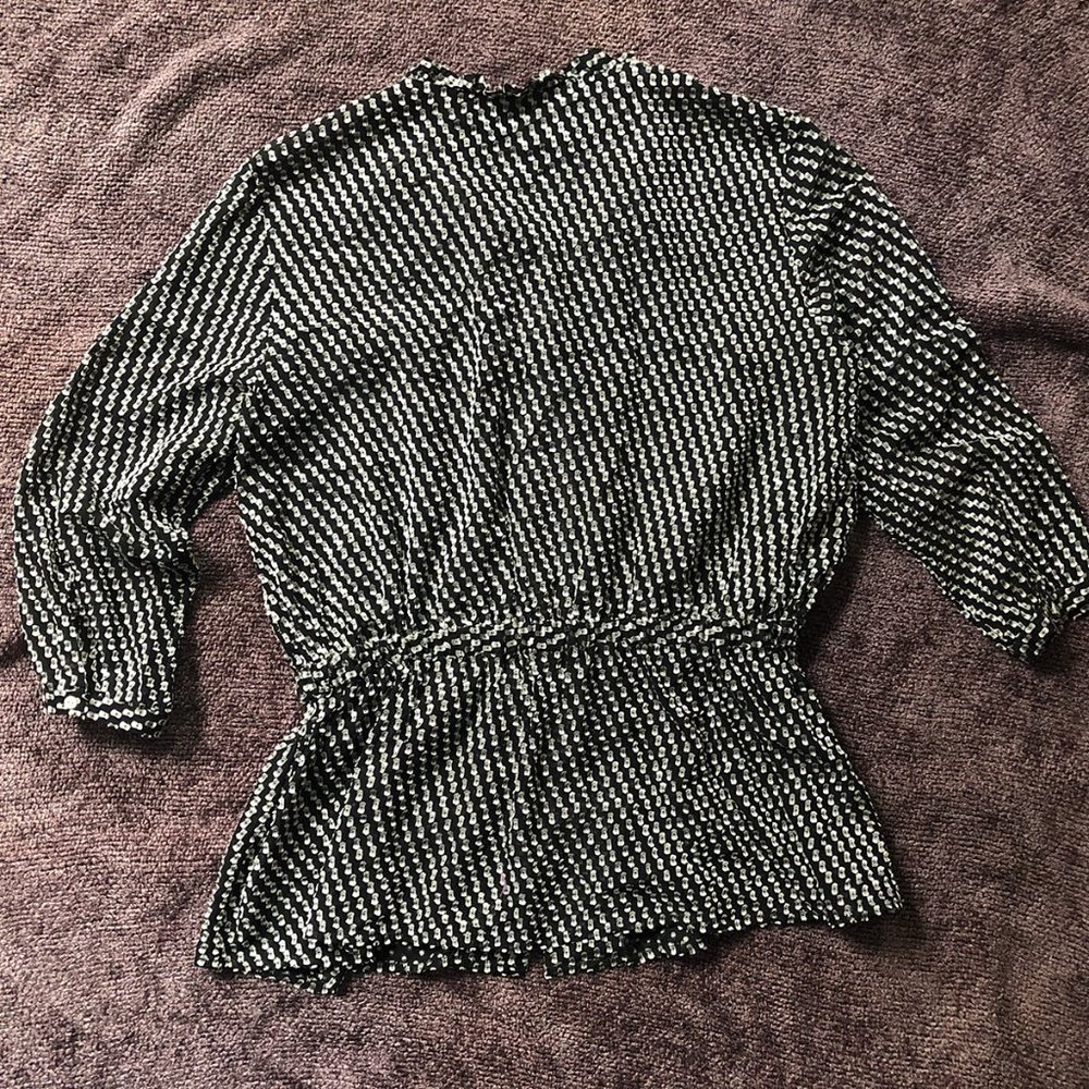 & Other Stories Black and White Pattern Blouse - Picture 3 of 11